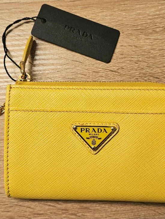 Prada Saffiano Leather Key & Coin Purse - Picture 1 of 9